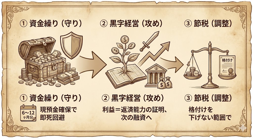 節税の前に取り組む順番