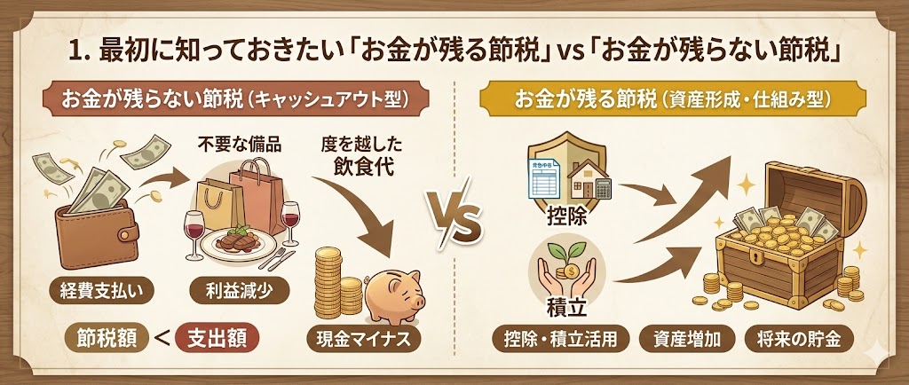「お金が残る節税」と「お金が残らない節税」の違い
