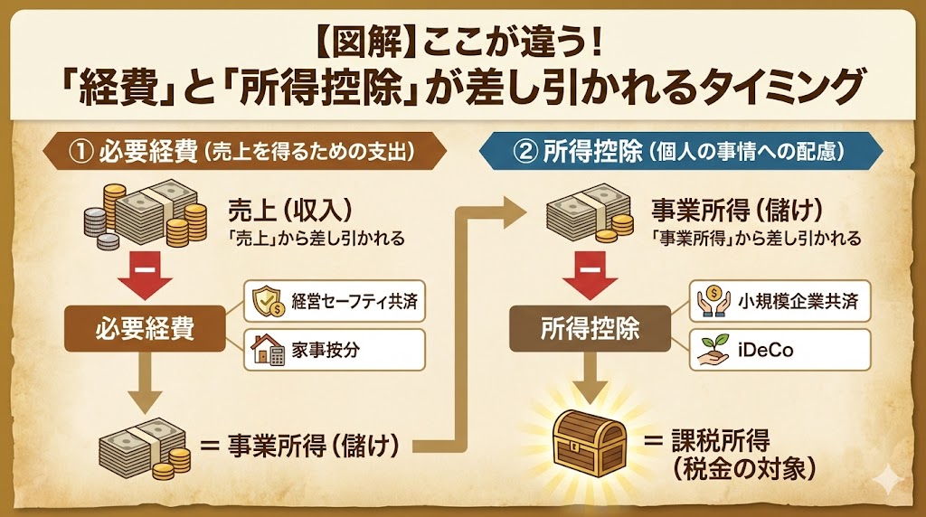 「経費」と「所得控除」の違い