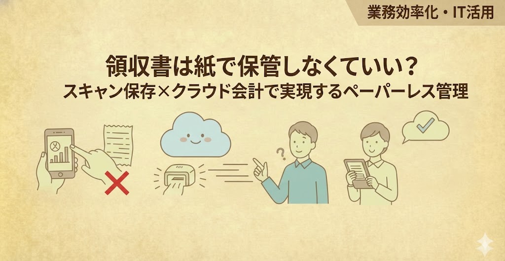 領収書は紙保管不要