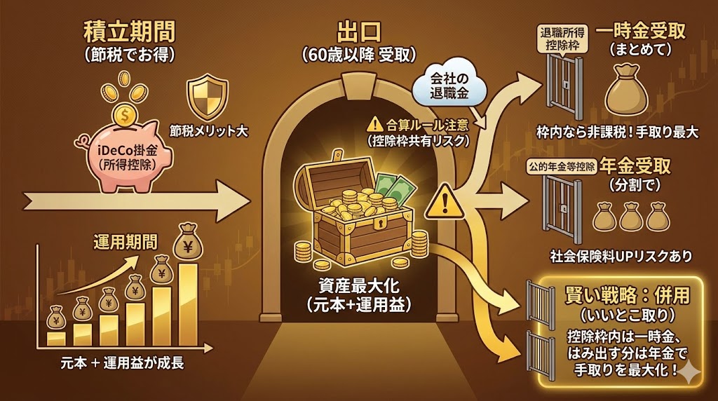 iDeCoで失敗しないための出口戦略