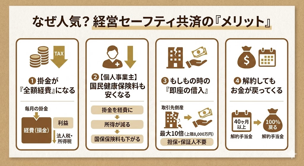 経営セーフティ共済のメリット