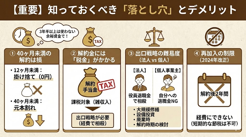 経営セーフティ共済の「落とし穴」とデメリット