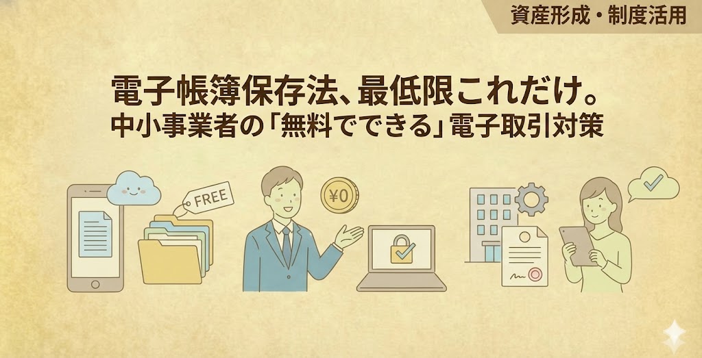 最低限の電子帳簿保存法対策