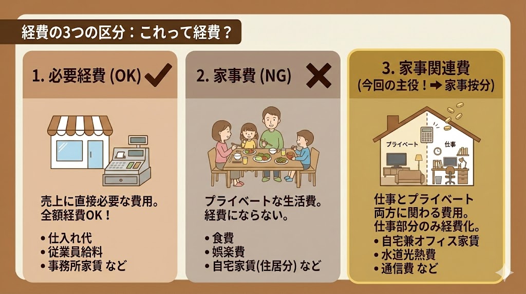 必要経費・家事費・家事関連費の違い