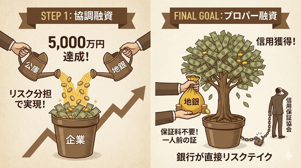 狙うは「協調融資」と「プロパー融資」