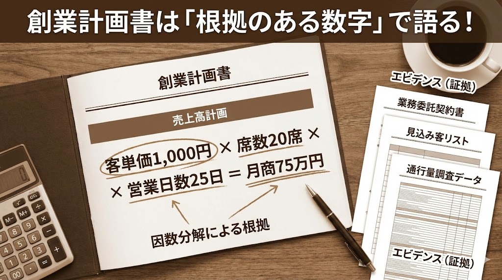 創業計画書は「根拠のある数字」で語る