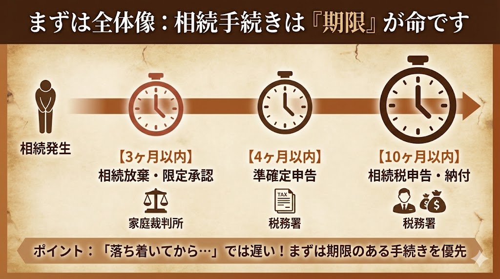 相続手続きの期限