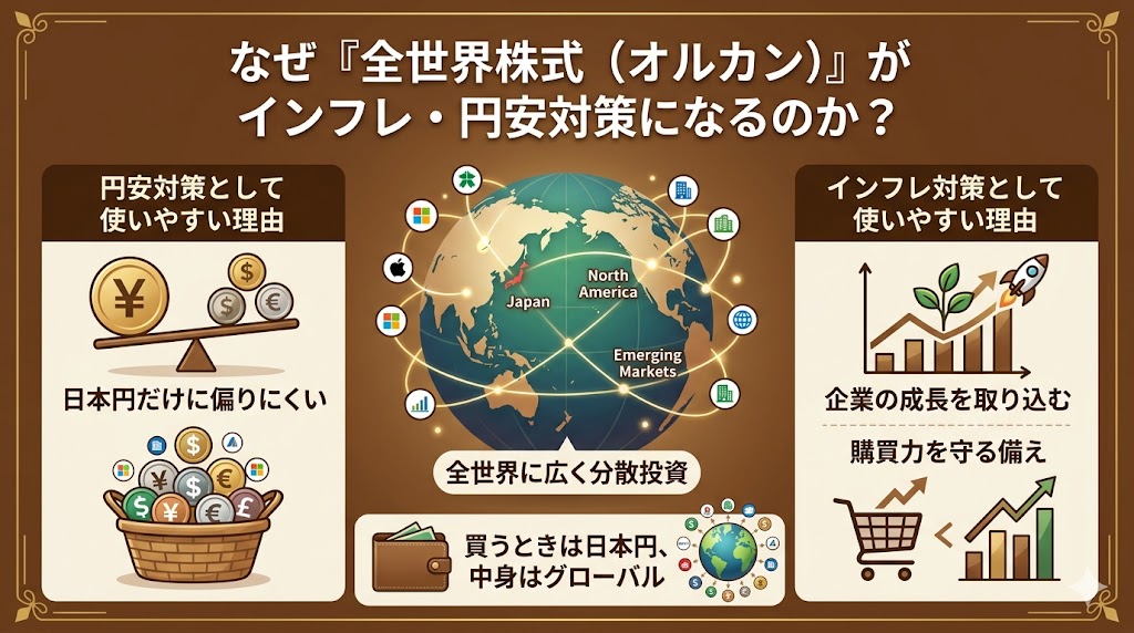なぜオルカンがインフレ・円安対策になるのか