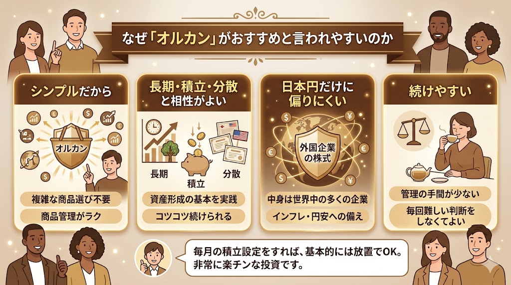 なぜオルカンがおすすめと言われやすいのか