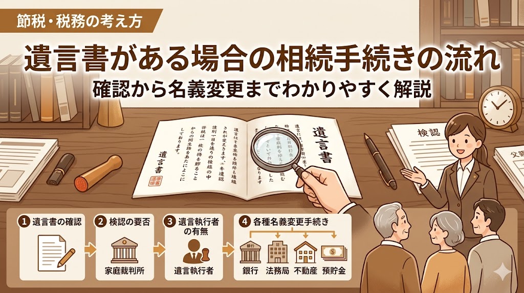 遺言書がある場合の相続手続きの流れ