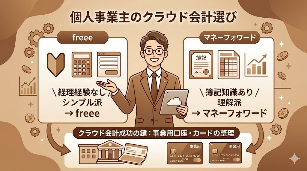 個人事業主 クラウド会計選び方