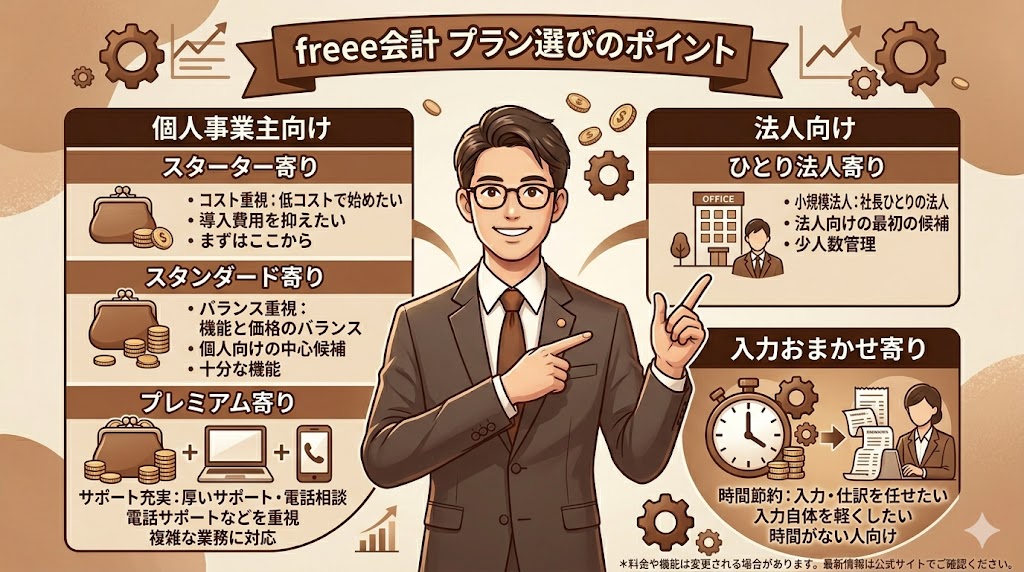 freee会計　プラン選び