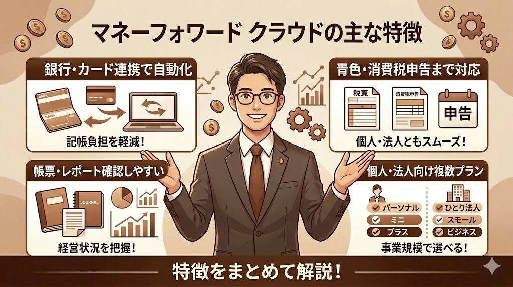 マネーフォワードクラウドの特徴