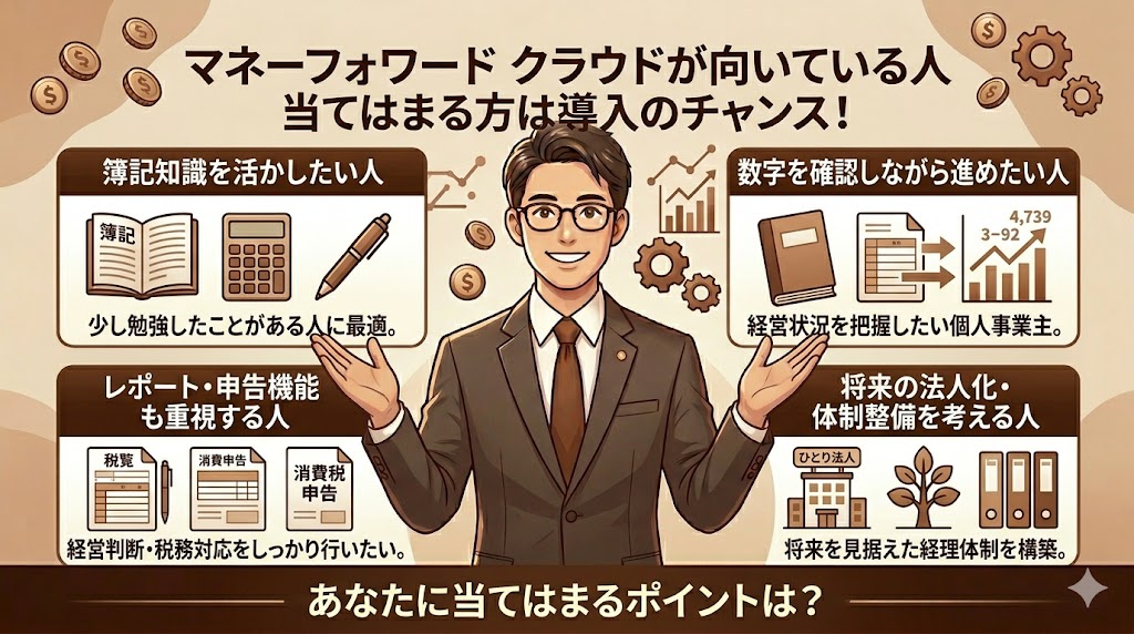 マネーフォワードクラウド 向いている人