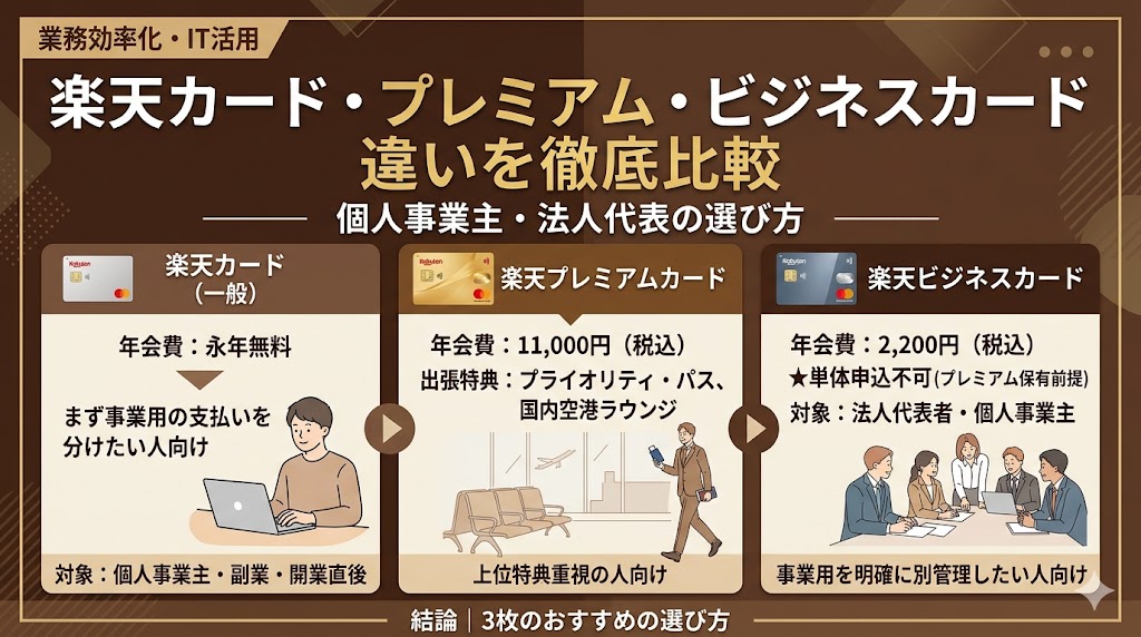 楽天カードの違い