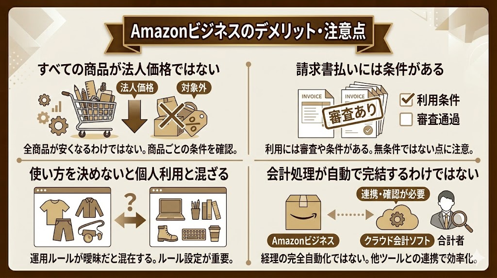 Amazonビジネス デメリット