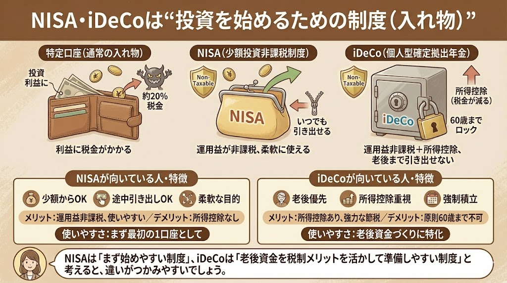 NISA iDeCo比較