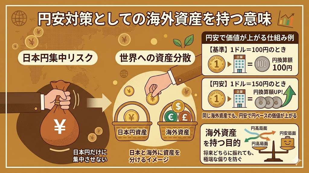 円安対策として海外資産を持つ意味