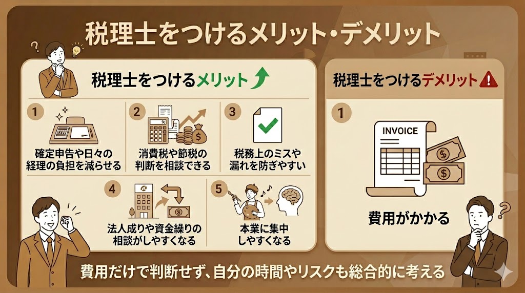 税理士をつけるメリット・デメリット