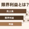 限界利益とは何かと変動費と固定費の分け方で会社のもうけの構造を知る方法を解説する記事のアイキャッチ